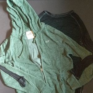 Men's lot Hollister zip up, Buckle long sleeve